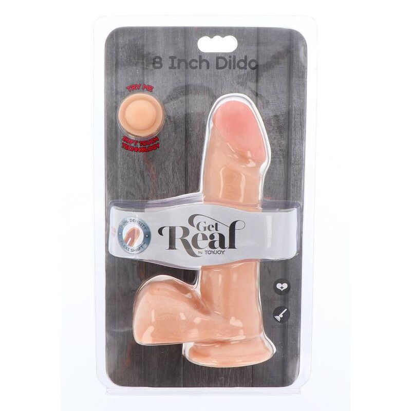 Gode Réaliste Get Real Double Densité 18cm Balles Chair