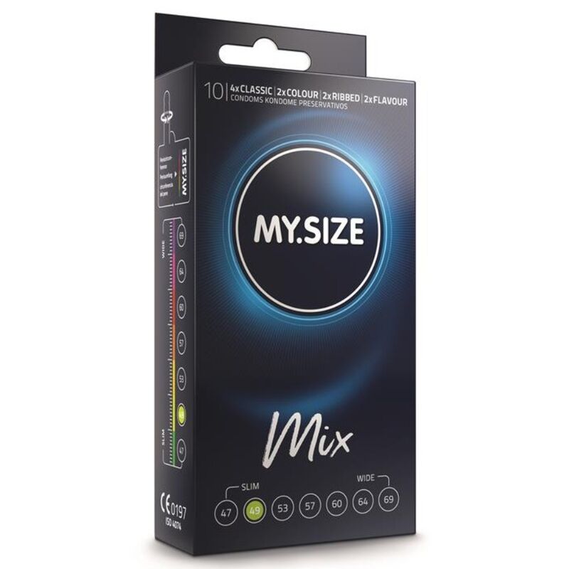 My.size Mix - Préservatifs 49 mm - Boîte de 10 unités - MY SIZE MIX