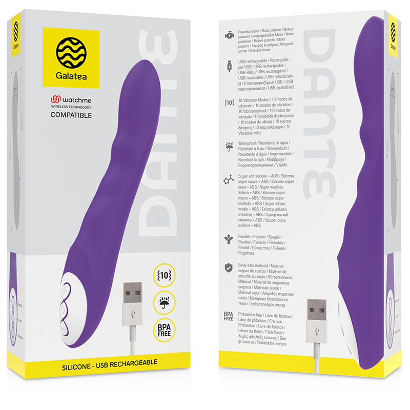 Vibrateur Dante Lilas Technologie WatchMe - Galatea - GALATEA