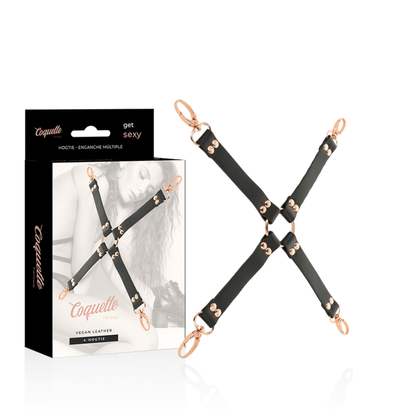 Connecteur Hogtie en X Coquette Chic Desire Noir - Fantasy