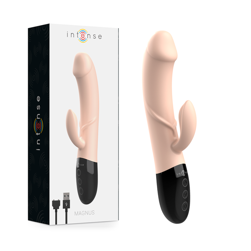 Vibromasseur Magnus Dual Naturel Rechargeable - Intense