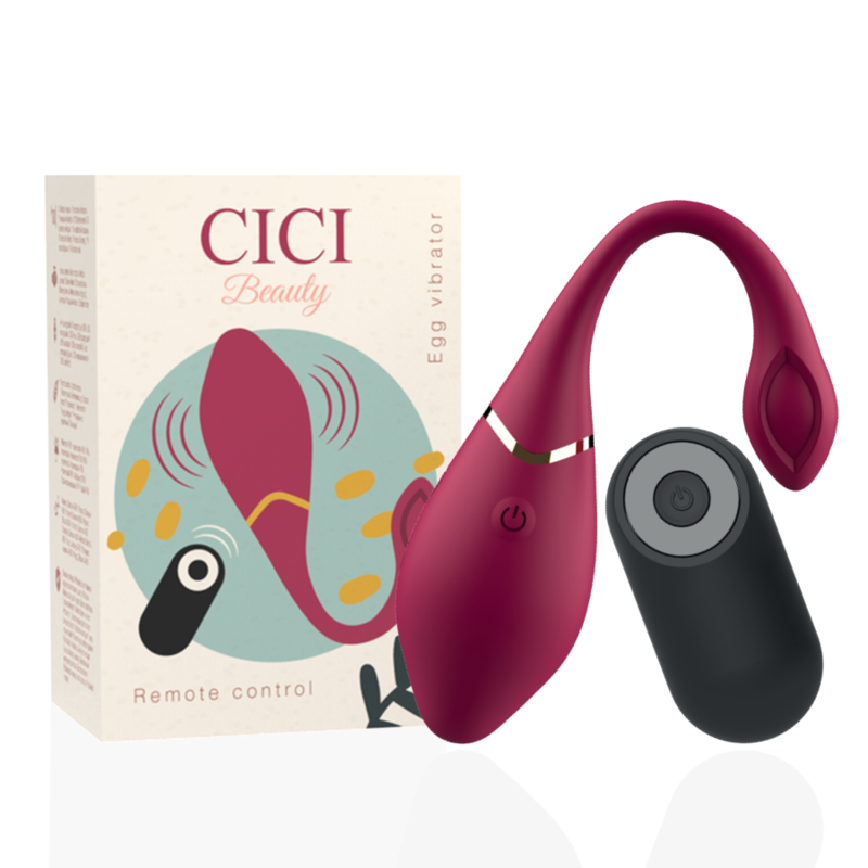 Cici Beauty - Œuf Vibrant Premium avec Télécommande - Rouge