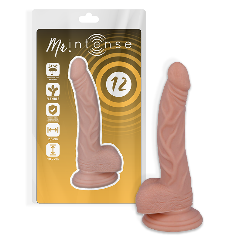 Mr. Intense - Gode Ventouse Réaliste Couleur Chair / 18,2 cm