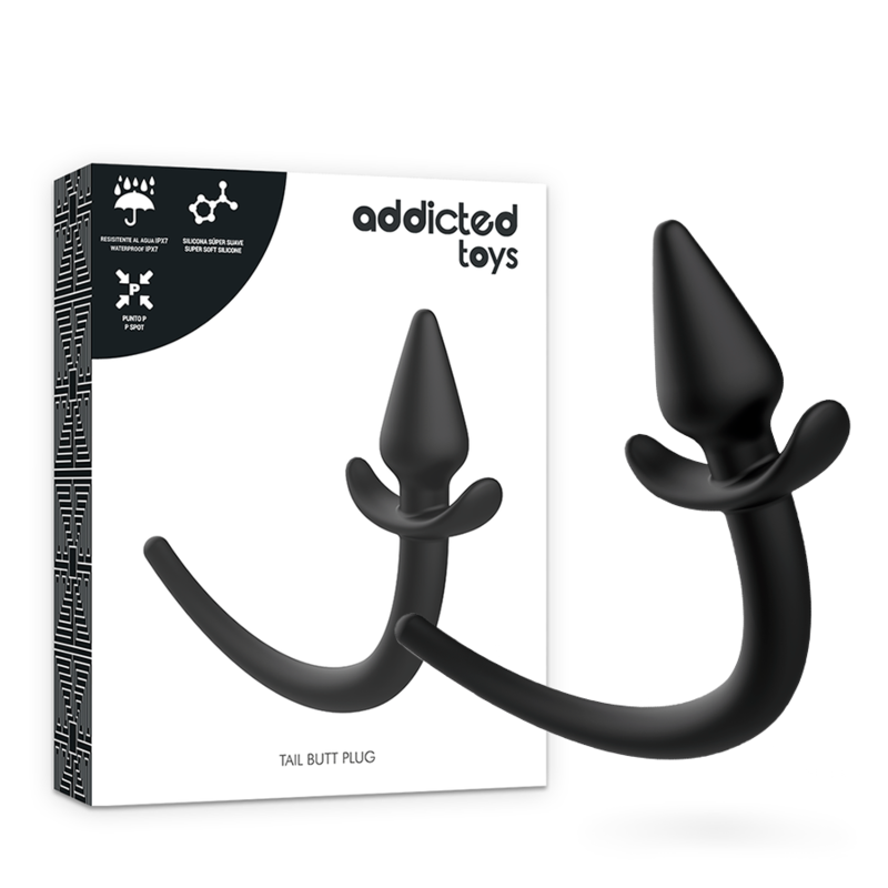 Plug Anal Queue de Chien Noir - Addicted Toys