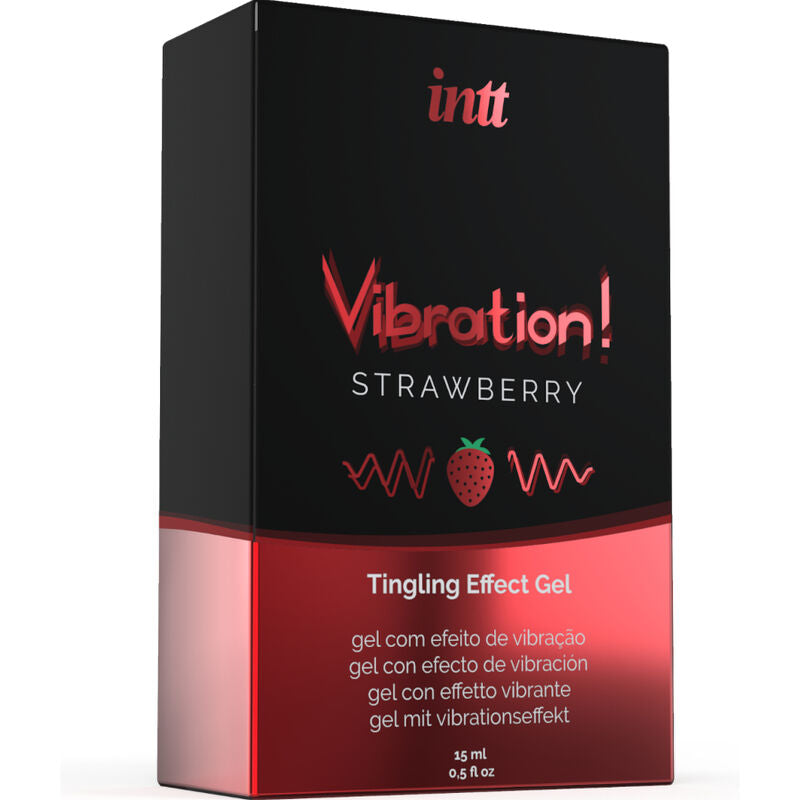 Gel Stimulant Vibration Fraise Embrassable - Intt