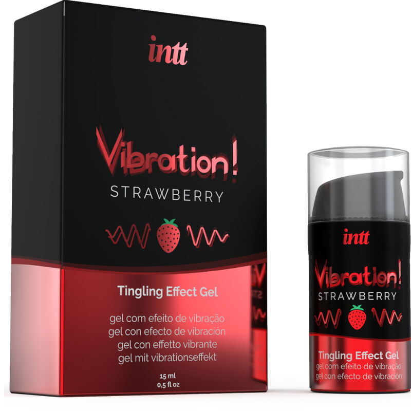 Gel Stimulant Vibration Fraise Embrassable - Intt