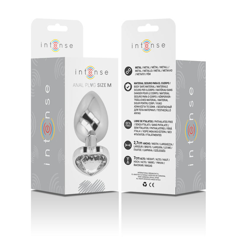 Plug Anal Métal Intense Diamond Jewel Blanc M - Intense