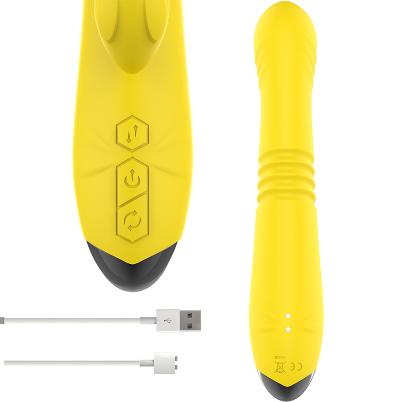 Vibromasseur Multifonction Toky Up & Down Jaune - Intense