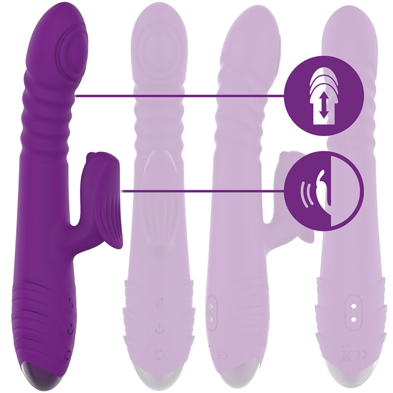 Vibromasseur Multifonction Iggy Up & Down Violet - Intense