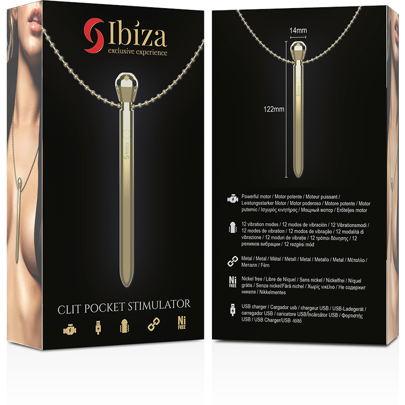 Stimulateur Clitoridien de Poche Ibiza Doré - Ibiza