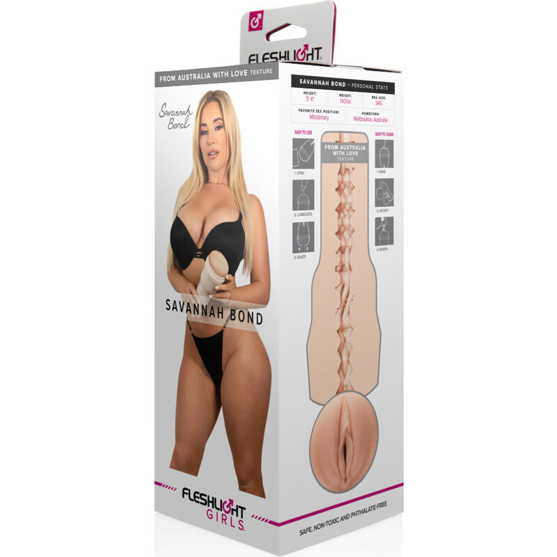 Masturbateur vagin réaliste Savannah Bond - Fleshlight Girls