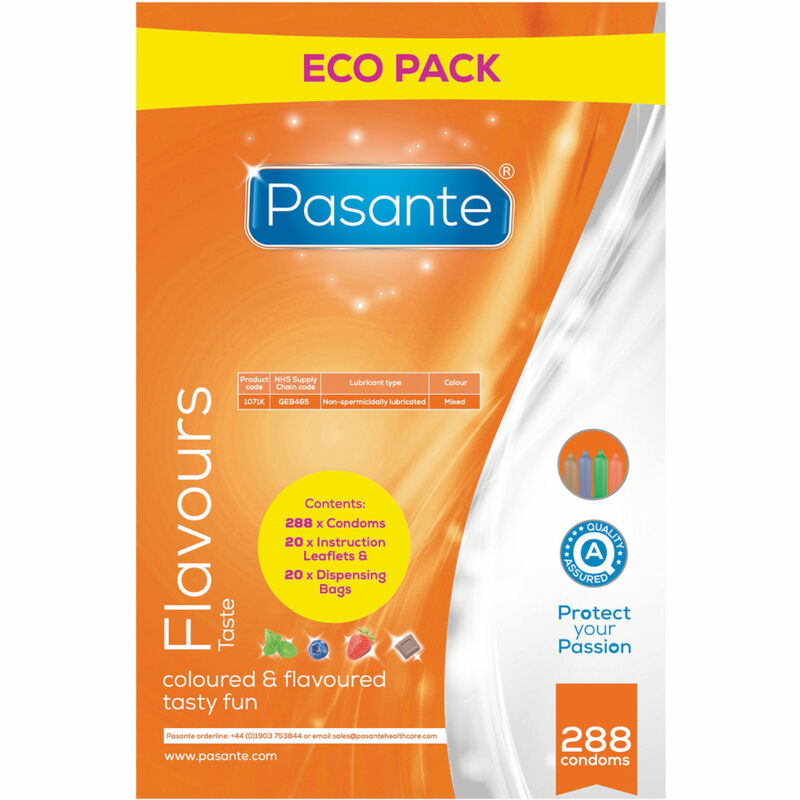 Préservatifs aromatisés Eco Pack 288 unités - Pasante - PASANTE