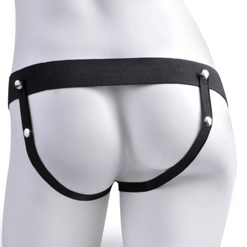 Harnais Pénis Vibrant Rechargeable 17,8 cm - Fetish Fantasy