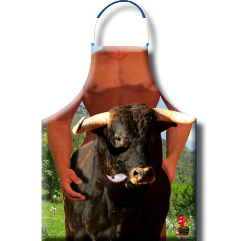 Tablier Humoristique Érotique Taureau - Diablo Picante