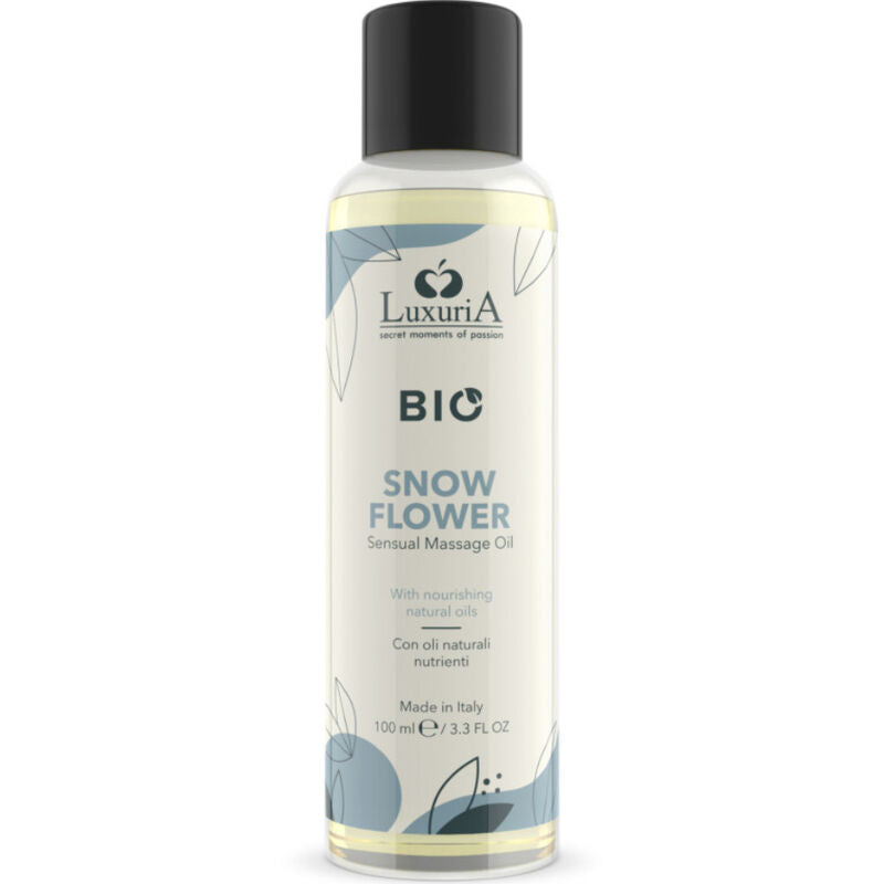 Intimateline Luxuria - Huile de massage bio Fleur de Neige - 100 ml