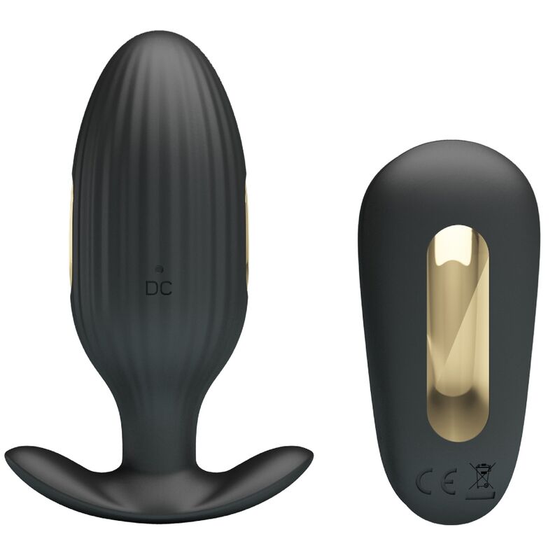 Plug Anal Vibrant Kelly Électrostimulation Noir - Pretty Love