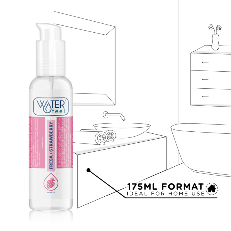 Waterfeel - Lubrifiant Gourmand Saveur Fraise à base d’eau - 175 ml