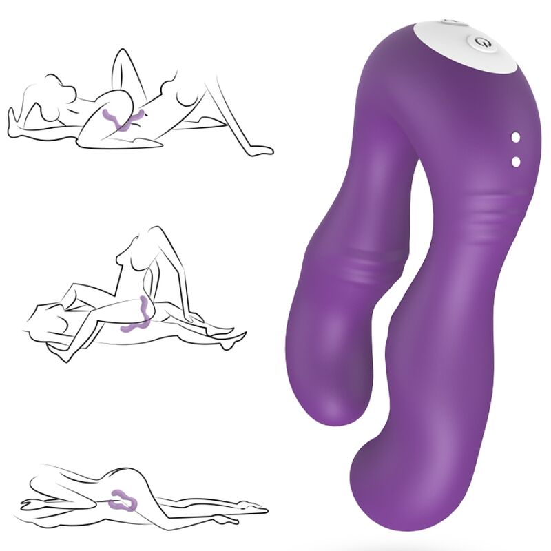 Vibromasseur Double Seraph Violet Télécommandé - Armony
