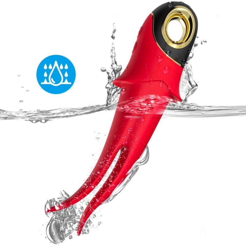 Stimulateur Clitoridien Shadow Double Tête Rouge - Armony