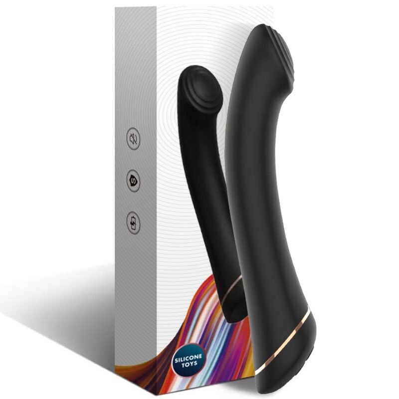 Vibromasseur Armony Flat Head Silicone Noir - Armony
