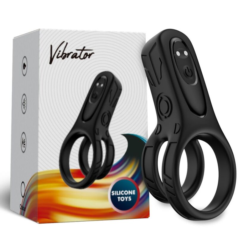 Anneau Vibrant Double Armony Noir - Armony