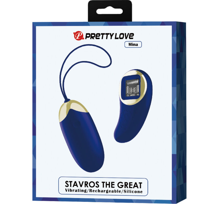 Pretty Love – Mini Oeuf vibrant avec télécommande – Bleu