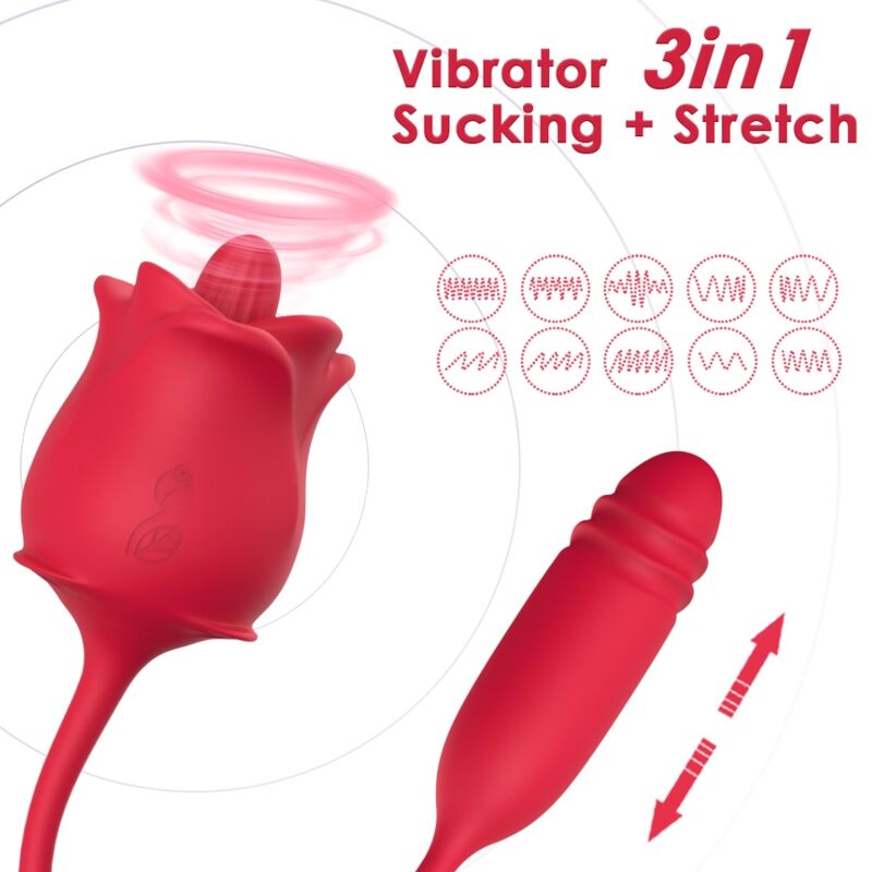 Stimulateur clitoridien Rose & vibrateur Cola rouge - Armony - Armony