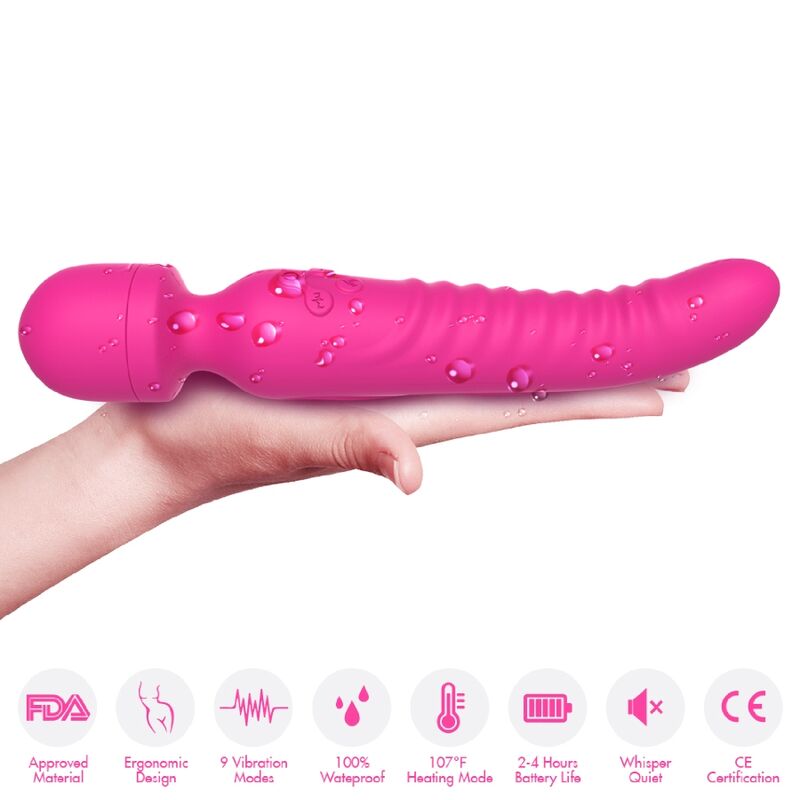 Vibrateur Mission Massager Effet Chaleur Fuchsia - Armony