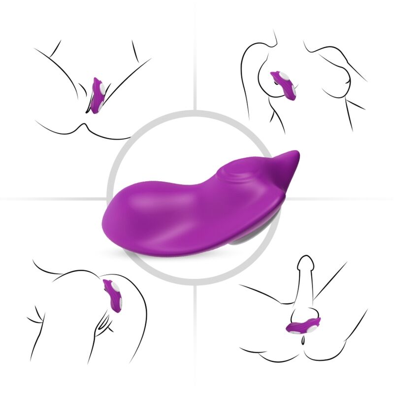 Culotte Vibrante Papillon Portable Violet - Armony