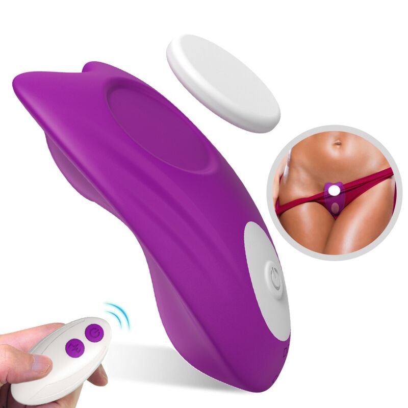Culotte Vibrante Papillon Portable Violet - Armony