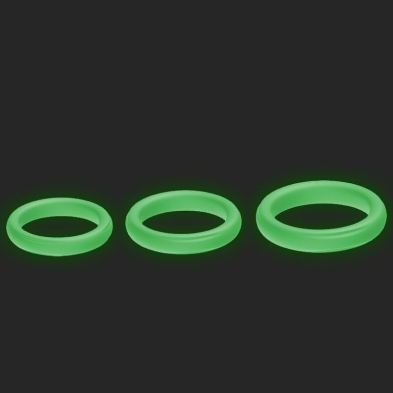 Triple Anneau Pénien Armony Silicone Lumineux - Armony