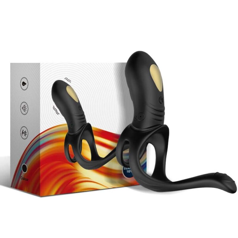 Anneau Pénien Vibrant Joy Jumper Ring Noir - Armony