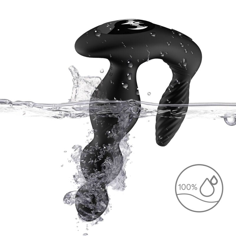 Plug Anal Vibrant ManFun avec Télécommande Noir - Armony