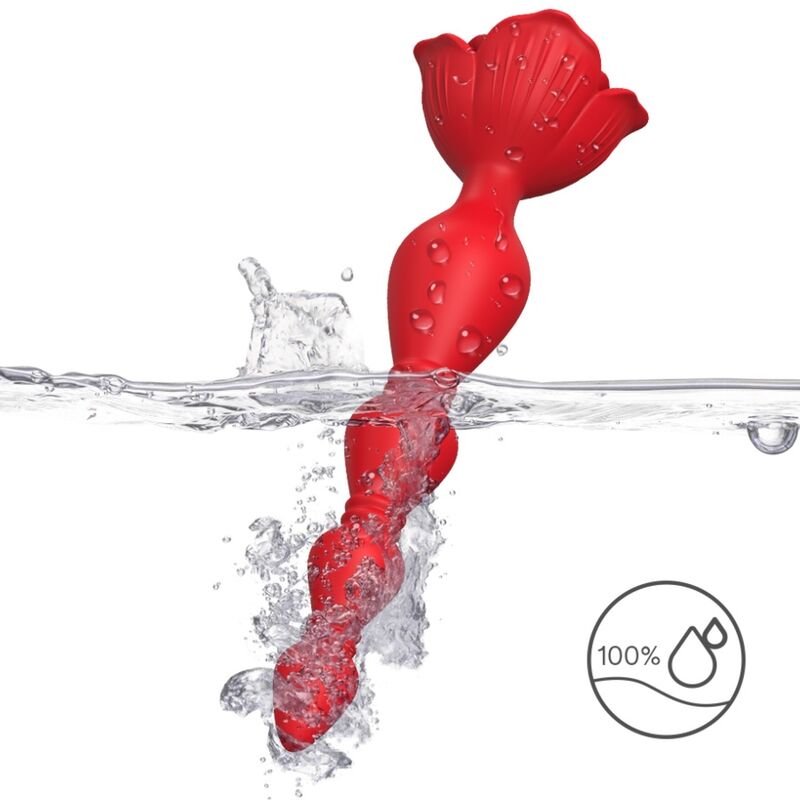Set Vibrant Pagode Rose & Plug Anal Rouge - Armony
