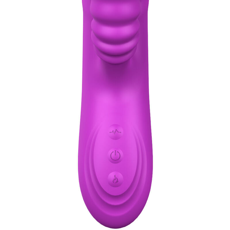 Vibrateur Multifonction Angelia Double Langue Chaleur Violet - Armony - Armony