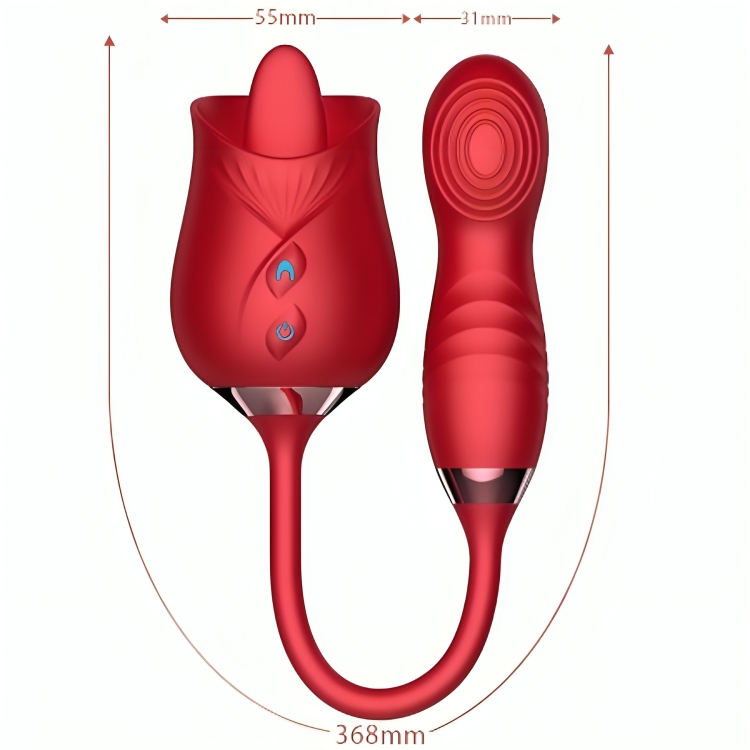 Vibromasseur Clitoridien Delight Flower Rouge - Armony