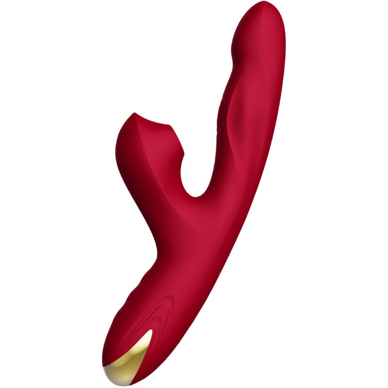 Vibrateur Bump Bordeaux avec Ventouse et Bille Rotative - Armony