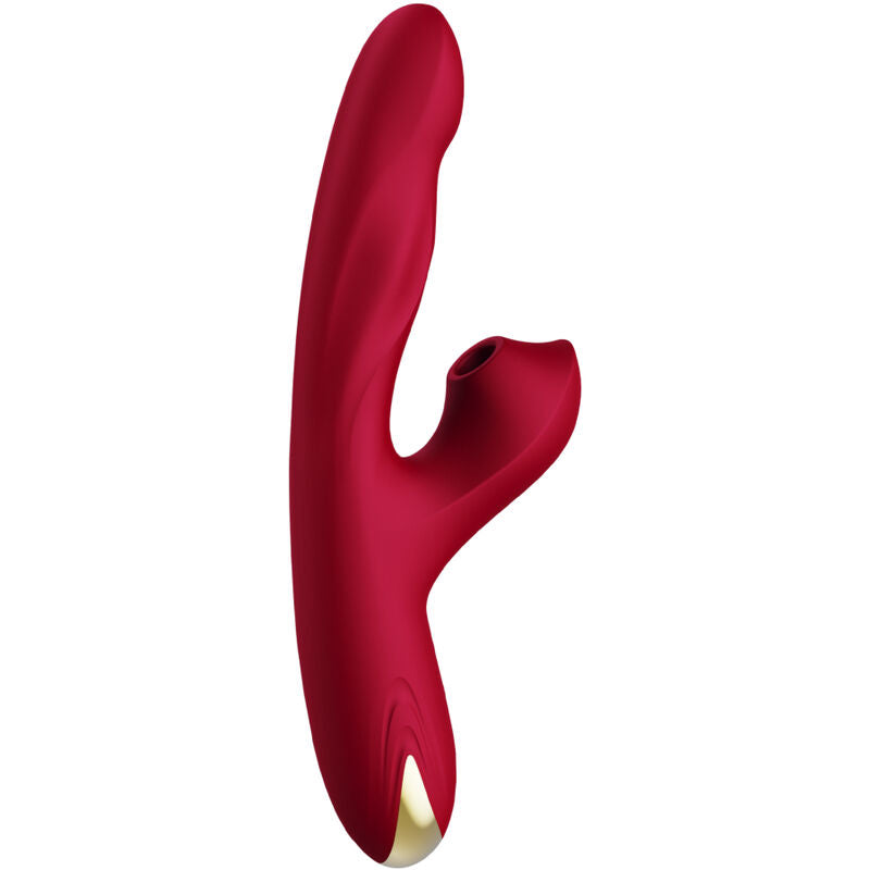 Vibrateur Bump Bordeaux avec Ventouse et Bille Rotative - Armony