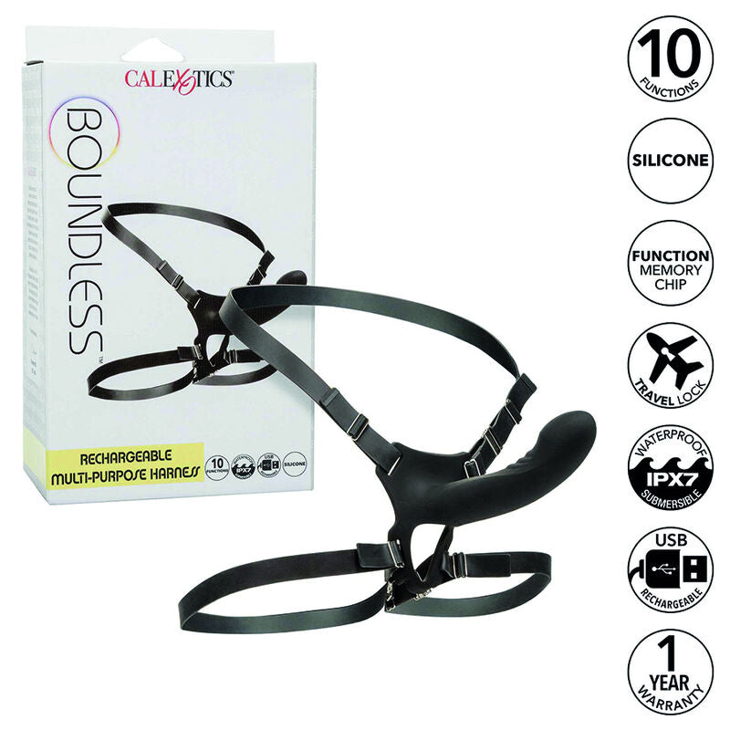 Harnais Vibrant Rechargeable Boundless Multi-Usage - CalExotics