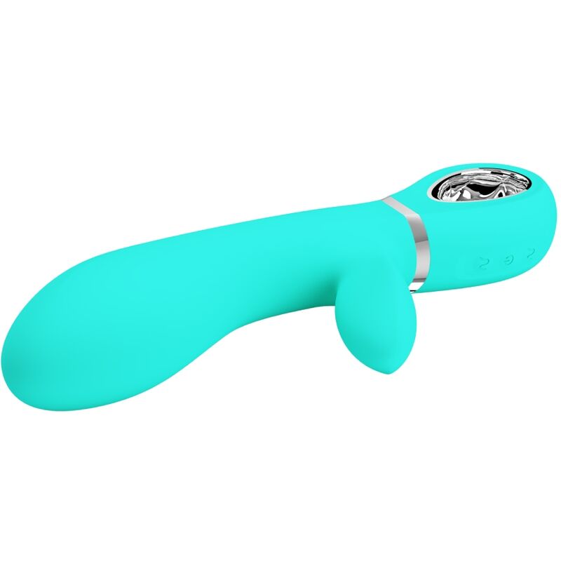 Vibrateur Rabbit Thomas Vert Aqua - Pretty Love - PRETTY LOVE FLIRTATION