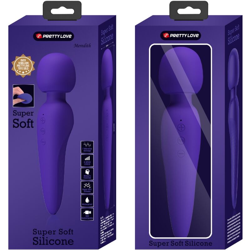 Masseur Vibrant Meredith 12 Modes Violet - Pretty Love
