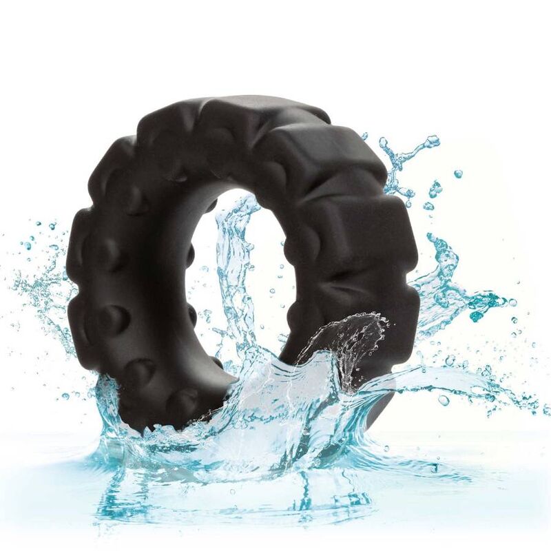 Anneau Pénien Alpha Liquid Silicone Prolong Noir - CalExotics