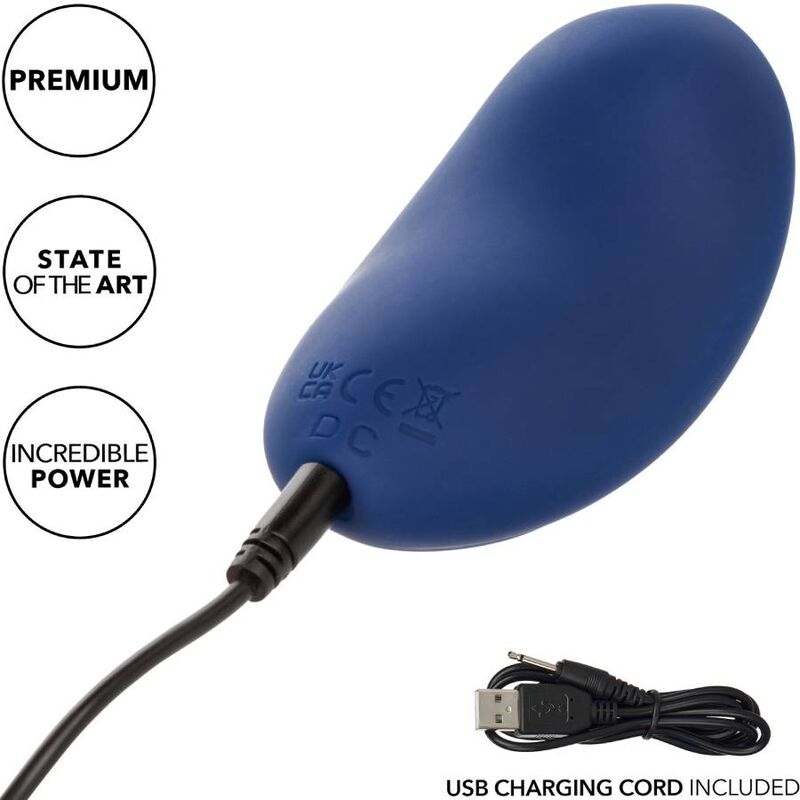 Stimulateur Cashmere Velvet Curve Bleu - CalExotics