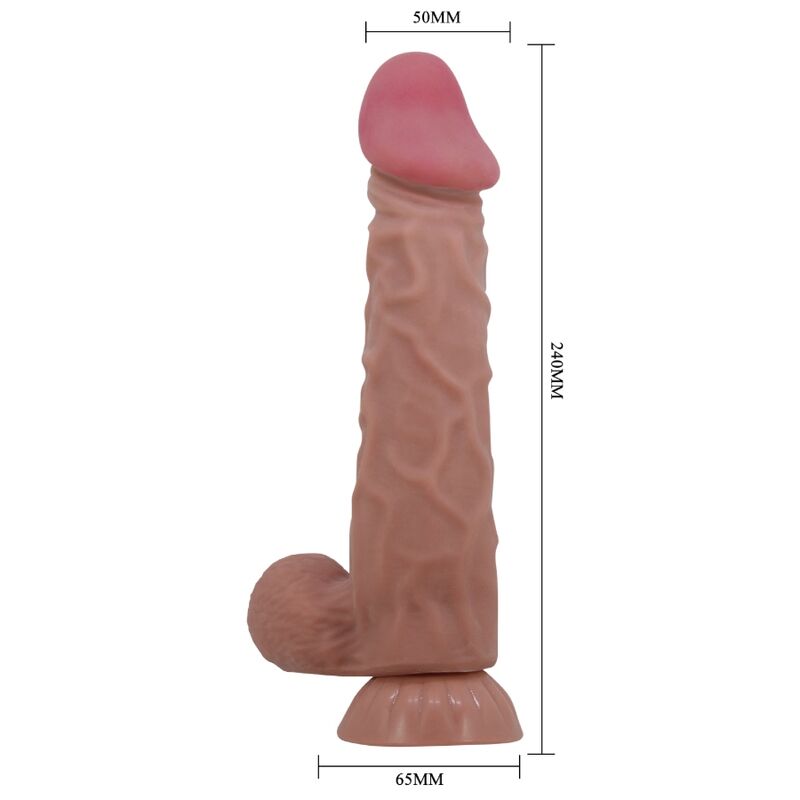 Gode XXL Ultra-Réaliste Pretty Love Marron 24cm - Pretty Love