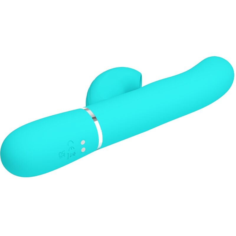 Vibromasseur Rabbit Pretty Love Point G et Clitoris Bleu