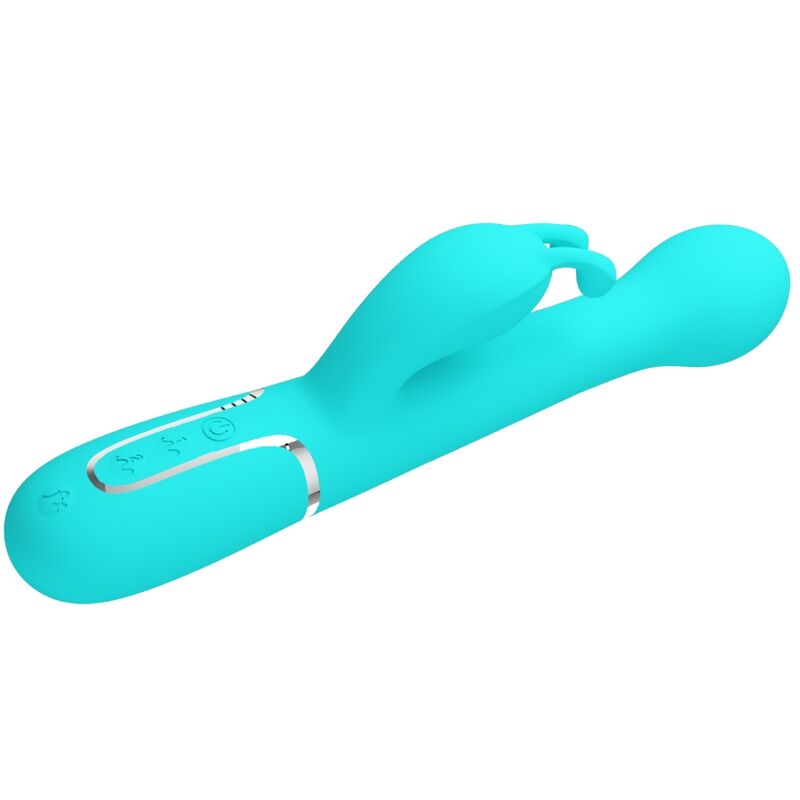 Pretty Love – Stimulateur Rabbit Multifonction 3 en 1 Dejon Bleu