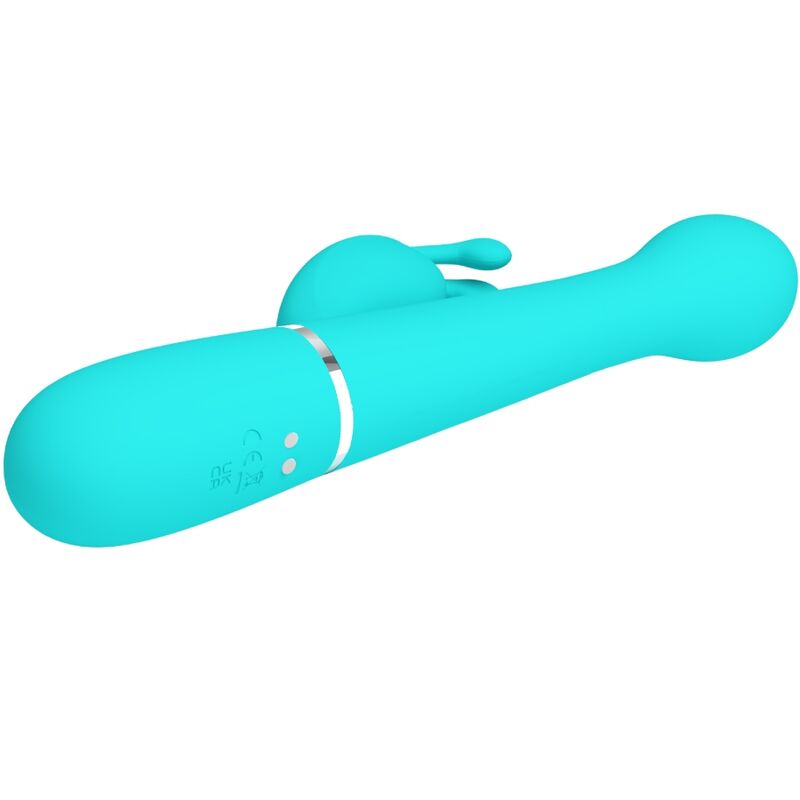 Pretty Love – Stimulateur Rabbit Multifonction 3 en 1 Dejon Bleu