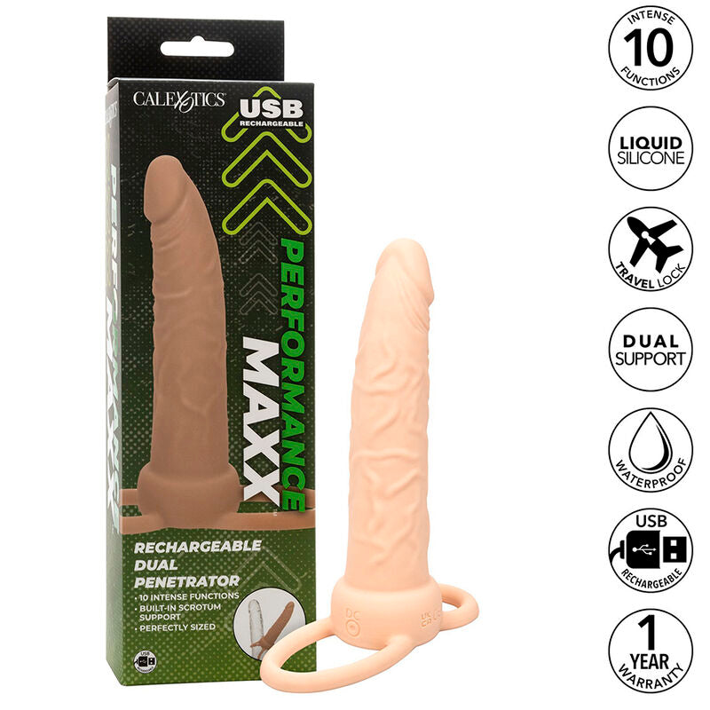 Anneau Vibrant Performance Maxx Double Pénétrateur - CalExotics
