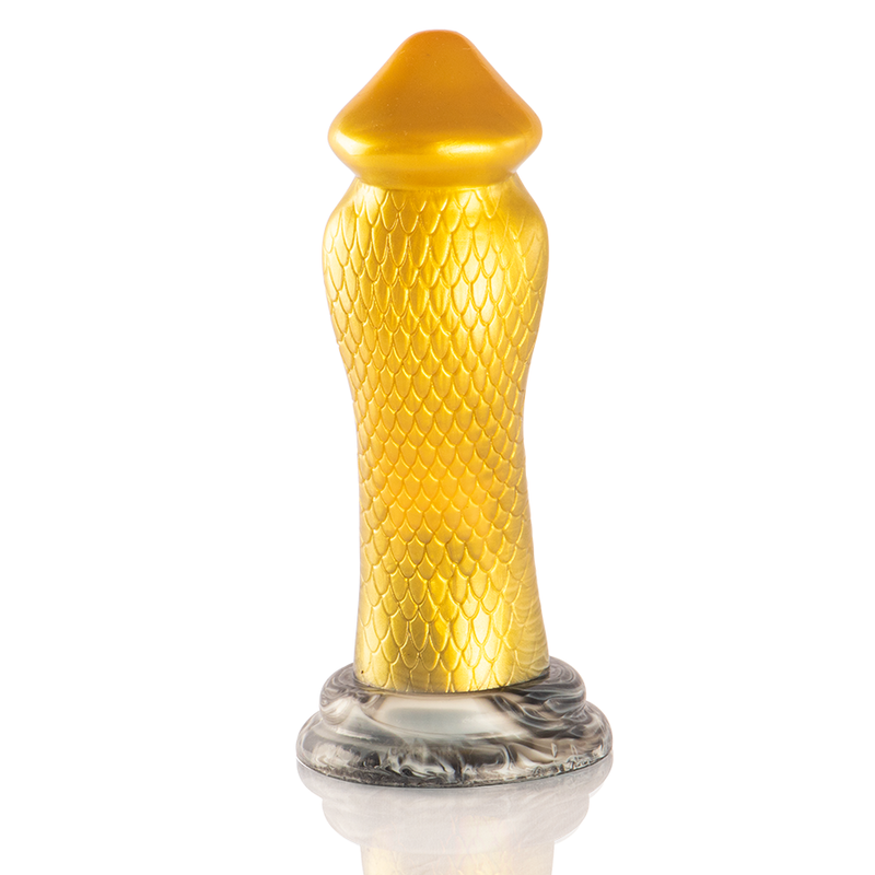 Gode Drakon Cobra Jaune, Texture Écailleuse Fantasy - Epic