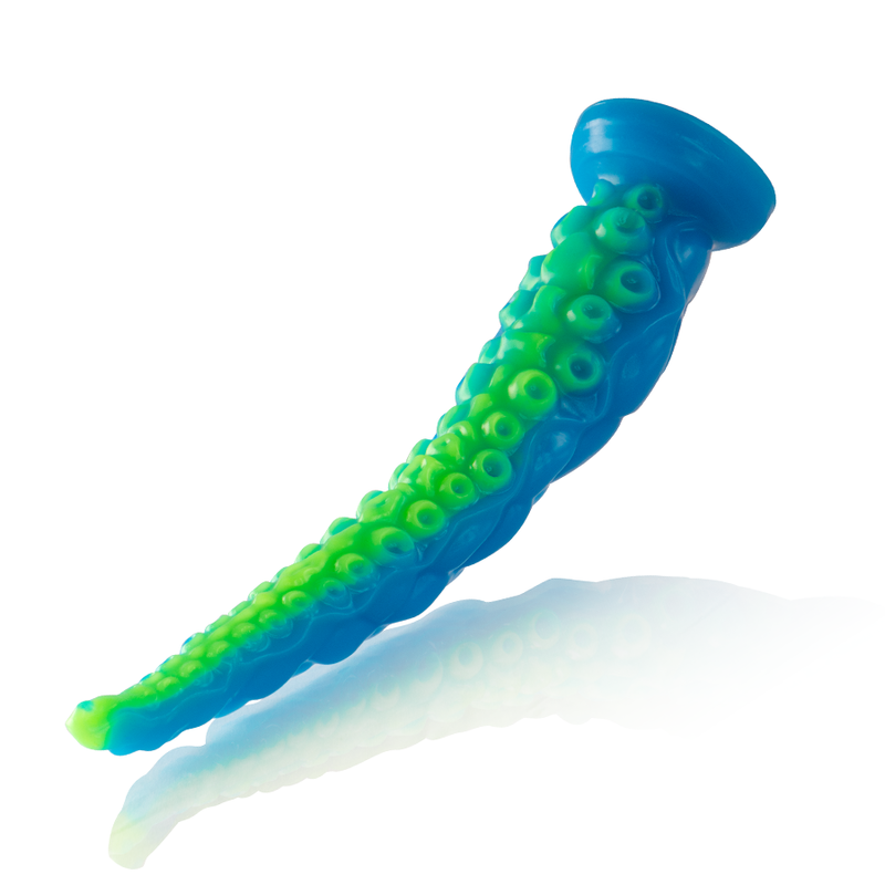 Gode ventouse tentacule petite taille Scylla - Phosphorescent - Epic